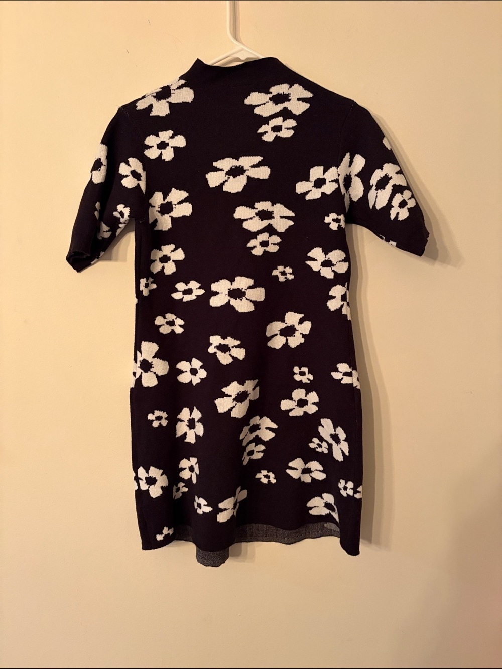 Scoop Floral Knit Mini Dress | Size Small | Like New | Mock Neck | Soft & Chic - Picture 4 of 4